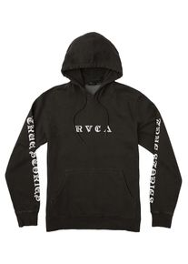 RVCA, Herren Kapuzenpullover 'Elevation', Grau / Schwarz / Wei&szlig;