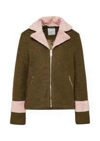 Pieces, Damen Jacke, Khaki / Rosa