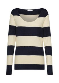 Vila, Damen Pullover, Beige / Blau