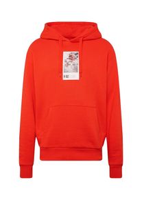 Review, Herren Sweatshirt 'POLAROID', Rot / Weiß
