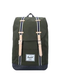 HERSCHEL, Damen Rucksack 'Retreat Offset', Beige / Navy / Dunkelgrün / Weiß