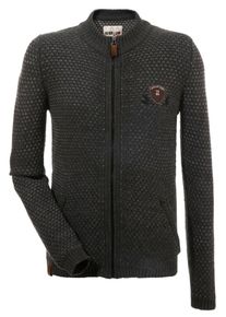 Marjo, Herren Trachtenstrickjacke, Anthrazit