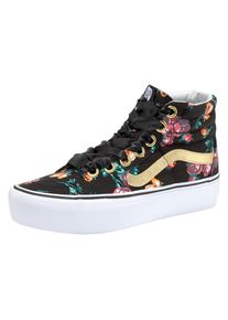 Vans, Damen Sneaker 'SK8-Hi Platform 2.0', Gold / Mischfarben / Schwarz / Weiß