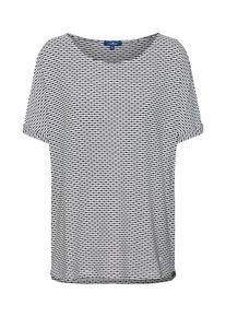 Tom Tailor, Damen Shirt, Navy / Weiß