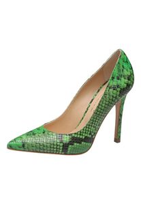 Evita, Damen Pumps, Gr&uuml;n / Schwarz