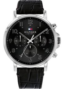 Tommy Hilfiger, Herren Uhr 'Dressed Up, 1710381', Schwarz / Silber