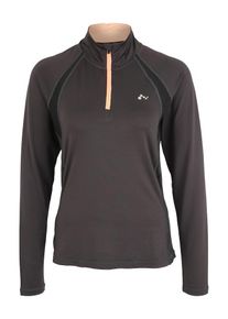 Only Play, Damen Funktionsshirt 'PLAY', Anthrazit / Schwarz
