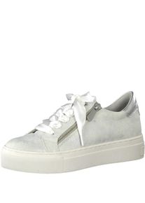 Marco Tozzi, Damen Sneaker, Silber / Wei&szlig;
