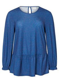 JUNAROSE, Damen Bluse, Blau / Altrosa