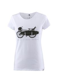 WLD, Damen 'SURF BIKE' T-Shirt, Schwarz / Weiß