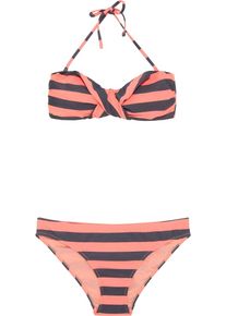Chiemsee, Damen Bikini 'EBONY', Grau / Koralle
