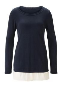 Heine, Damen Pullover, Dunkelblau