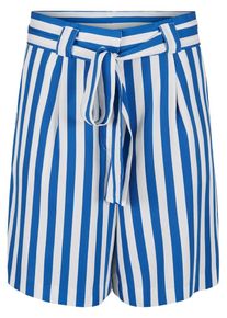 Y.A.S, Damen Shorts, Blau / Weiß