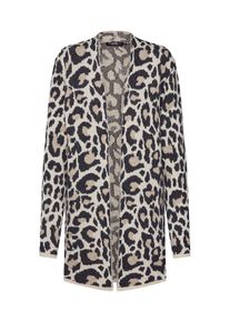 Zwillingsherz, Damen Pullover 'Leo', Hellbraun / Schwarz