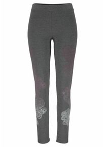Kangaroos, Damen Leggings mit Paisley-Print, Graumeliert