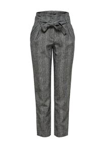 Only, Damen Hose, Dunkelgrau / Weiß
