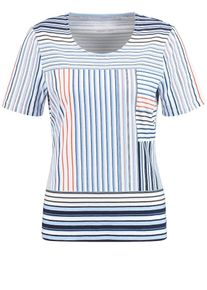 Gerry Weber, Damen Shirt, Ecru / Navy / Orange / Schwarz / Weiß