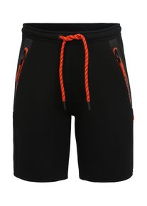 Superdry, Herren Sporthose 'GYM TECH STRETCH SHORT', Orangerot / Schwarz
