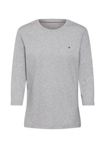 Tommy Hilfiger, Damen Shirt 'HERITAGE CREW NECK 3', Hellgrau