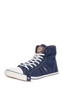 Mustang, Herren Sneaker '4058504', Blue Denim / Wei&szlig;