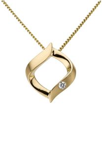 Firetti, Damen Kettenanhänger, Gold / Weiß