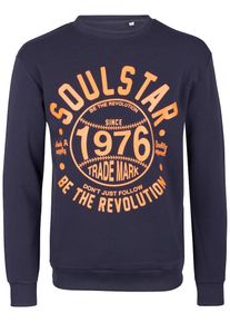 Soulstar, Herren Pullover, Marine / Orange