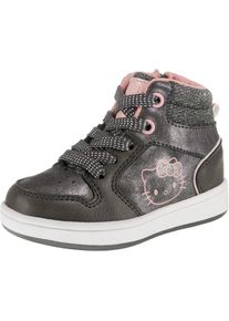 Hello Kitty, M&auml;dchen Sneakers, Grau / Pastellpink / Wei&szlig;