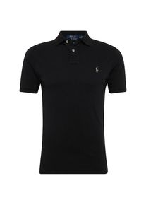Polo Ralph Lauren, Herren Poloshirt 'SS SLIM FIT-SHORT SLEEVE-KNIT', Schwarz