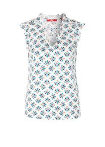 s.Oliver RED LABEL, Damen Bluse, Mischfarben / Weiß