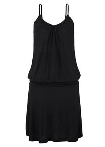 Beach Time, Damen Strandkleid, Schwarz