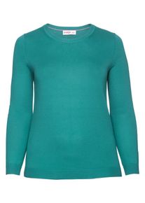 sheego Casual, Damen Pullover, T&uuml;rkis