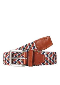 Jack & Jones JACK & JONES, Herren Gürtel, Hellbeige / Rostbraun / Violettblau / Pastellrot / Weiß