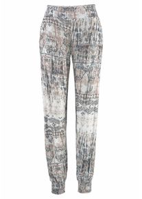 Lascana, Damen Strandhose, Beige / Hellbraun / Dunkelgrau