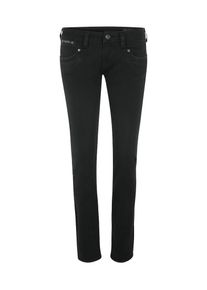 Herrlicher, Damen Jeans 'Piper Slim Denim Black Stretch', Black Denim