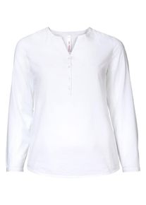 sheego Casual, Damen Schlupfbluse, Weiß