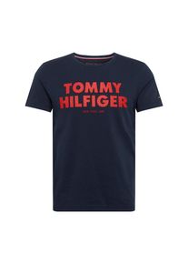 Tommy Hilfiger, Herren Shirt, Dunkelblau / Rot