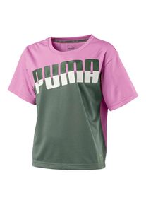 Puma, M&auml;dchen T-Shirt, Dunkelgrau / Rosa / Wei&szlig;