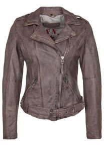 Freaky Nation, Damen Lederjacke 'ROCKET', Mauve