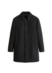 Mango Man, Herren Mantel 'Pez', Schwarz