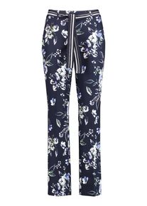 Gerry Weber, Damen Hose, Ultramarinblau / Helllila / Weiß