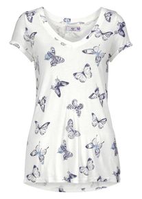 AJC, Damen T-Shirt, Indigo / Offwhite