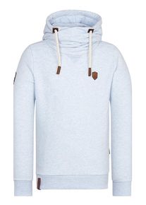 Naketano, Herren Sweatshirt 'K&uuml;f&uuml;rbaz Amk', Hellblau / Braun