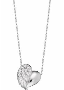 Engelsrufer, Damen Kette mit Anhänger 'Herzflügel, ERN-LILHEARTWING', Silber