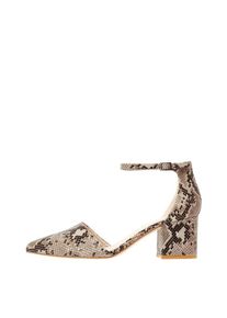 Bianco, Damen Pumps 'Divived D'orsay', Beige / Hellbeige / Schoko