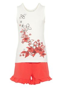 name it, M&auml;dchen Shorts-Set, Beige / Rot