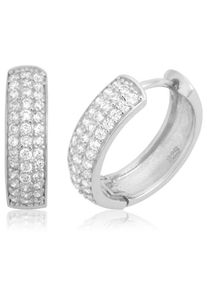 Firetti, Damen Paar Creolen, Silber