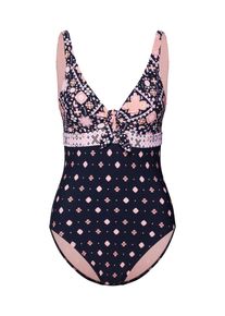 Seafolly, Damen Badeanzug 'INKA GYPSY TIE FRONT MAILLOT', Schwarz