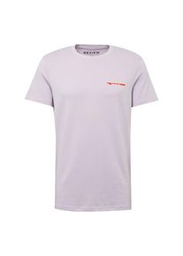 Review, Herren Shirt 'Sign', Dunkelgrau / Flieder / Rot