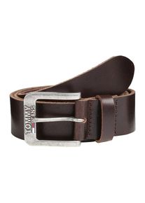 Tommy Jeans, Herren 'Ledergürtel 'Classic' 4.0cm, Dunkelbraun