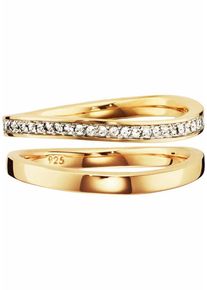 CAI Ca&iuml;, Damen Ring-Set 'sensitive dancer' (Set, 2 tlg.), Gold